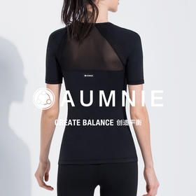 全配色 Pleated Mesh Tee / 百褶网纱露背T恤 含胸垫