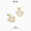 ZEGL设计师爱心耳环女高级感轻奢复古人造珍珠耳钉925银针耳饰品 商品缩略图6