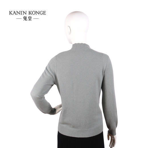 兔皇羊绒半高领绣花女套衫TTA212156 商品图1