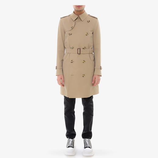 BURBERRY 博柏利 切尔西版型 – 中长款 Heritage Trench 风衣 男士风衣 卡其色 8028083 A1366 商品图2