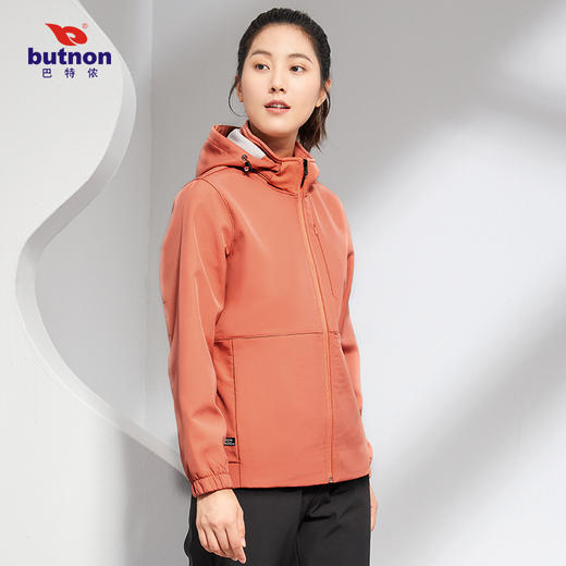 巴特侬butnon女装可拆卸连帽冬季运动梭织外套W1622 商品图2