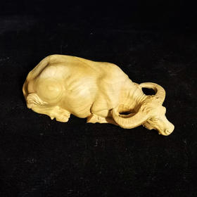 水牛°黄杨木摆件