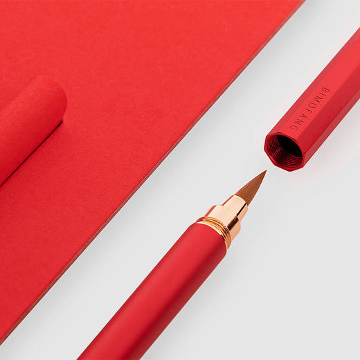 万物三千 笔墨方小管便携自来水钢笔式毛笔换笔头换墨胆李小平小楷笔 商品图2