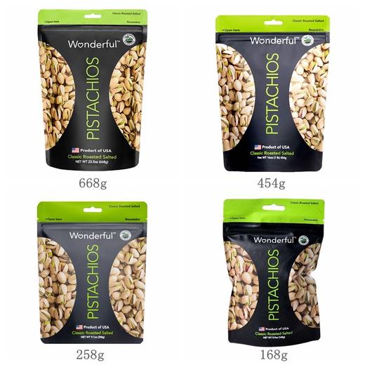 美国万多福加州进口开心果经典盐焗味 4种规格包装零添加才是真健康 059156/053898/056303/053897 商品图0