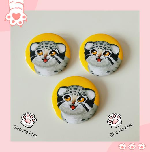 兔狲可爱萌系卡通马口铁徽章 商品图3