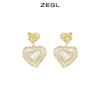 ZEGL设计师爱心耳环女高级感轻奢复古人造珍珠耳钉925银针耳饰品 商品缩略图0