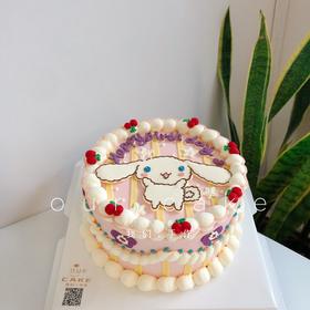 玉桂狗/大耳狗卡通复古手绘蛋糕-低糖处理无添加