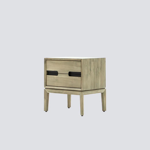 NS家居nsfurniture卧室进口实木床头柜NSSC-GIA B02 商品图1