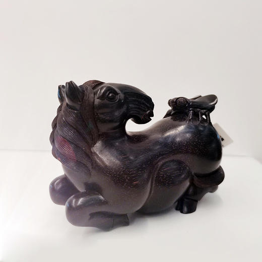 W°紫檀马上封禅小摆件 商品图1