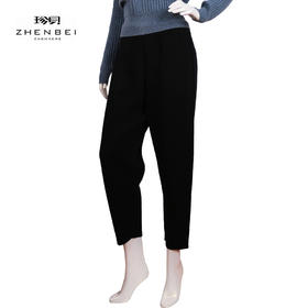 珍贝羊毛羊绒女裤H33007