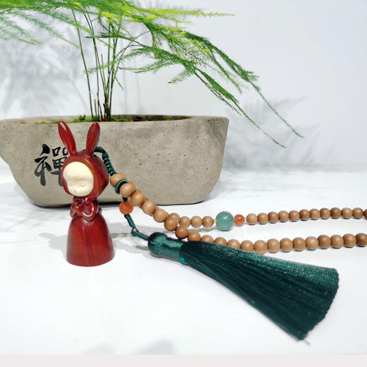 老山檀兔车挂件 商品图2