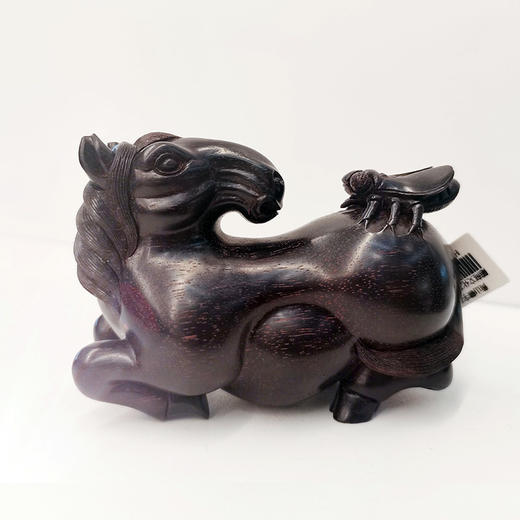 W°紫檀马上封禅小摆件 商品图0