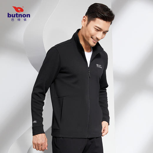 巴特侬butnon男士棉混纺面料柔软亲肤运动针织外套M1625 商品图3