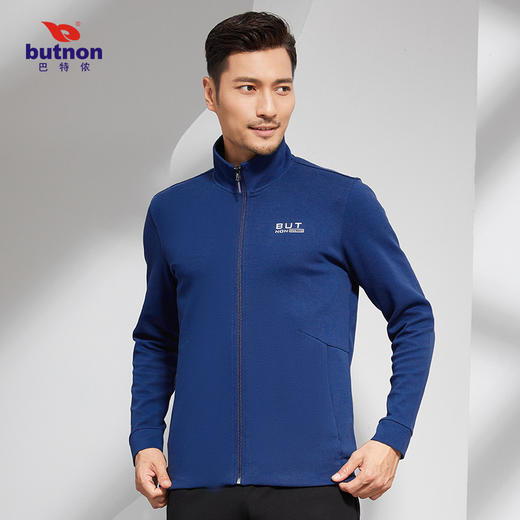 巴特侬butnon男士棉混纺面料柔软亲肤运动针织外套M1625 商品图5