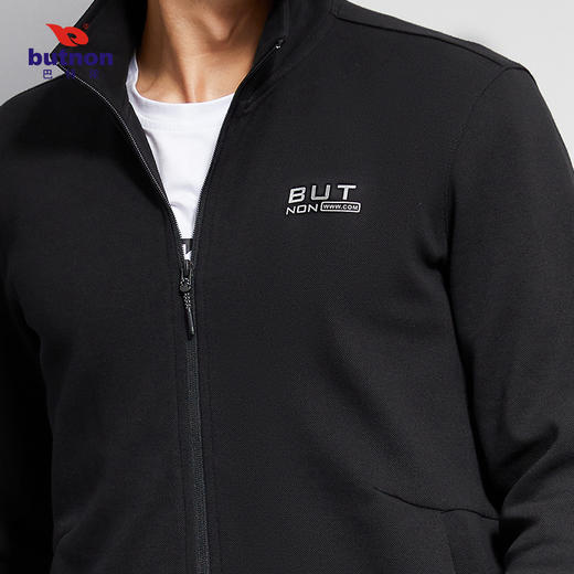巴特侬butnon男士棉混纺面料柔软亲肤运动针织外套M1625 商品图1
