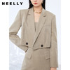 NEELLY纳俪时尚西装连衣裙套装中长款A字裙女+短款小外套时尚通勤N21081Z01127 商品缩略图1