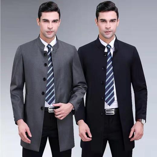 【新款DXS】大依优型大码男装中长款男士风衣加肥加大码修身外套商务休闲上衣胖子 商品图5