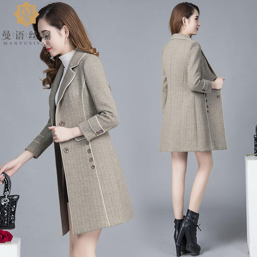 TZF-MYS210910秋冬季新款显瘦呢子大衣 商品图6