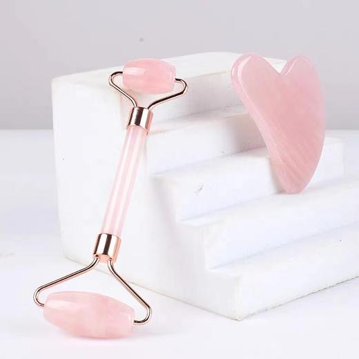 【美妆博主推荐】粉水晶脸部美容按摩拨经板套装 商品图0