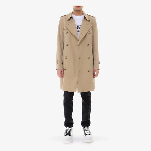 BURBERRY 博柏利 切尔西版型 – 中长款 Heritage Trench 风衣 男士风衣 卡其色 8028083 A1366 商品图1