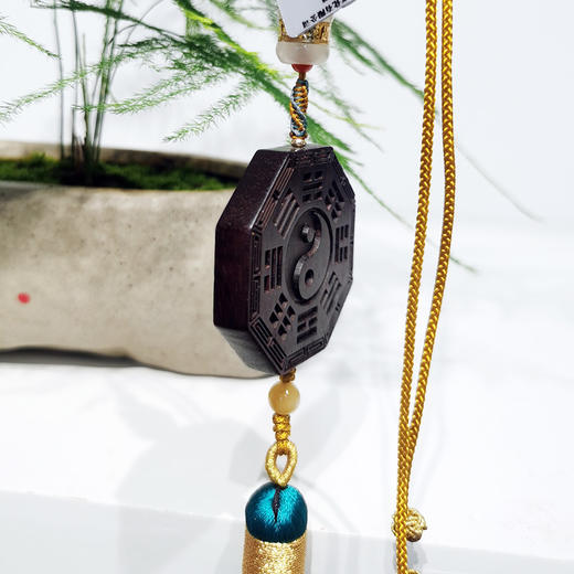 W°小叶紫檀八卦车挂 商品图1