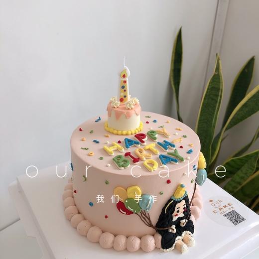 女生侧面手绘复古蛋糕-低糖处理无添加 商品图1