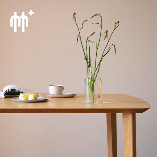 竹加楠竹现代简约长方形餐桌椅组合小户型家用北欧饭桌餐桌子椅子 商品图4