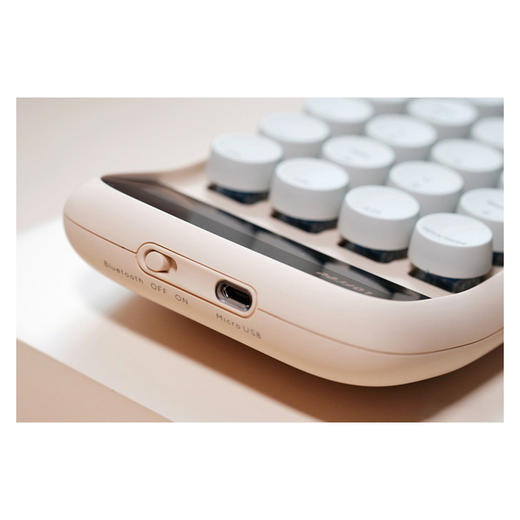 洛斐蓝牙计算器EH113-奶茶 多功能无线数字小键盘个性礼品 商品图3