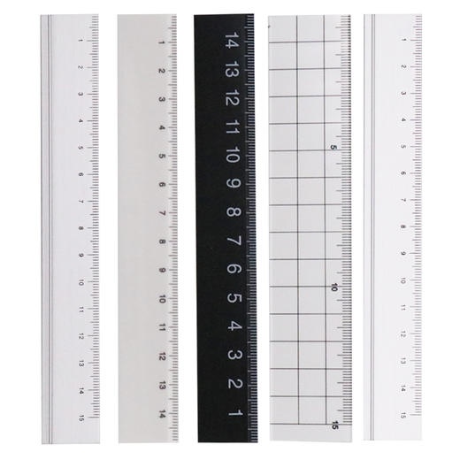 无印良品黑白网格直尺15CM 商品图4
