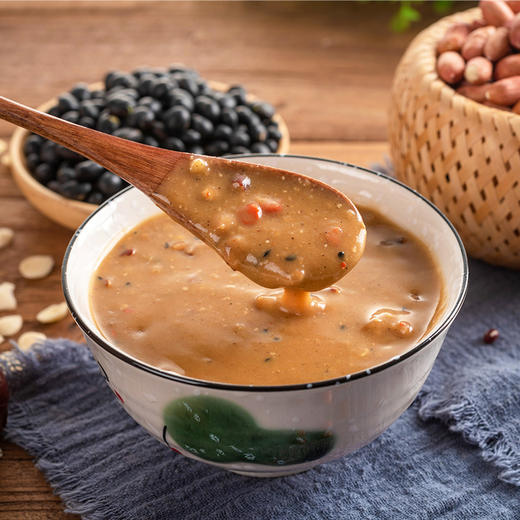 【经典牛骨髓】德富祥清真美食早餐代餐粉陕西老字号400g牛骨髓油茶×2袋(咸口） 商品图2