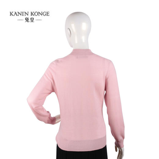 兔皇羊绒半高领组织女套衫TTA214384 商品图1