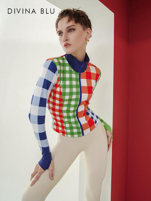 DIVINA BLU戛纳系列女士运动外套健身跑步训练瑜伽服拉链开衫夹克 戛纳外套13 商品图3