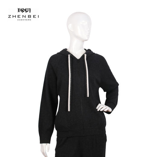 珍贝带帽拉链女开衫54726 商品图0