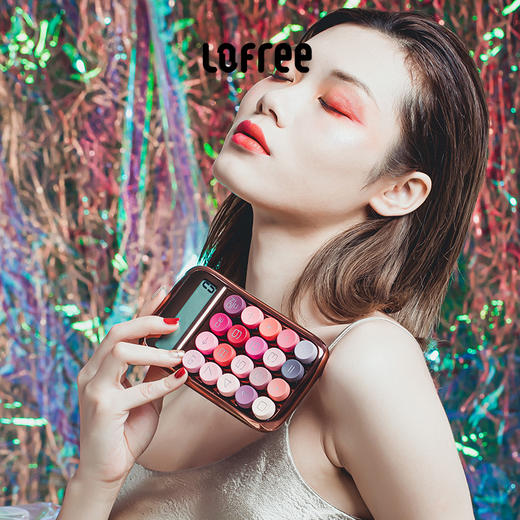 洛斐糖豆计算器EH113P玫瑰金可爱女时尚个性创意迷你小号便携机械键盘青轴打字机复古风 商品图2