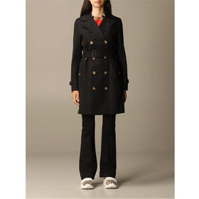 【二】BURBERRY 巴宝莉 女士伊斯灵顿版型 – 短款 Trench 风衣 黑色 8027949 A1189