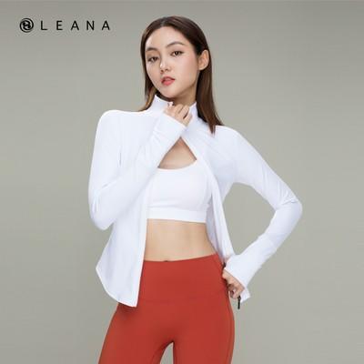 【特价买一赠一】LEANA秋季修身拉链运动外套长袖薄款跑步训练健身瑜伽服3358 商品图1