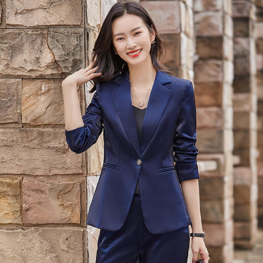 气质名媛，女神范职业装醋酸西装两件套XZ-B60 商品图2