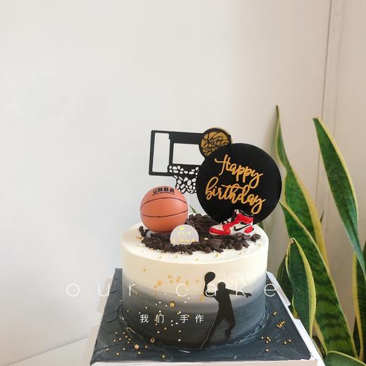 篮球球鞋蛋糕(黑色色素偏深)-低糖处理无添加 商品图0