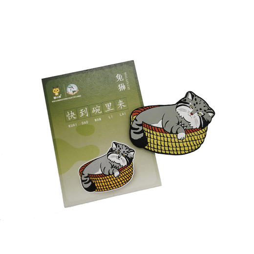 雪豹兔狲动物软胶冰箱贴 商品图3