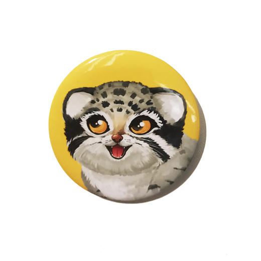 兔狲可爱萌系卡通马口铁徽章 商品图2