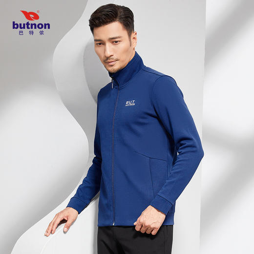 巴特侬butnon男士棉混纺面料柔软亲肤运动针织外套M1625 商品图6