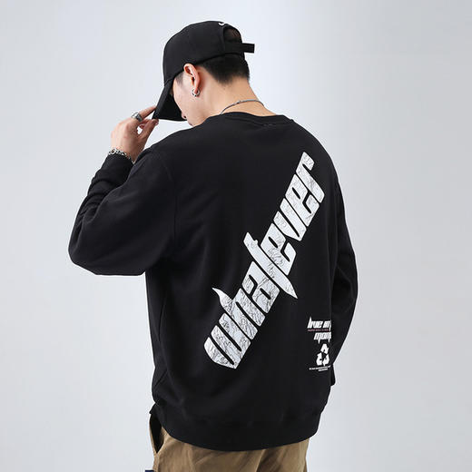 【卫衣】ins宽松秋冬新款潮牌印花情侣长袖上衣 商品图2