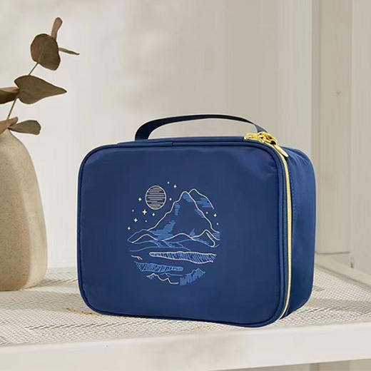 又见美物手拎收纳包蓝色新款超火便携大容量旅行出差洗漱包收纳 商品图0