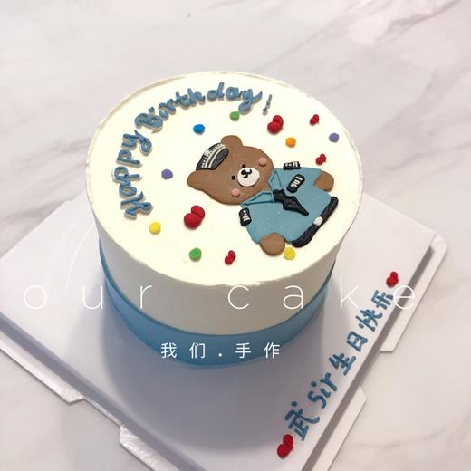 多款式~警察/兵哥哥手绘蛋糕手绘蛋糕-低糖处理无添加 商品图2