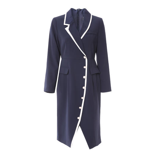 EITIE爱特爱新款优雅舒适显瘦开叉连衣裙C2107844 商品图4