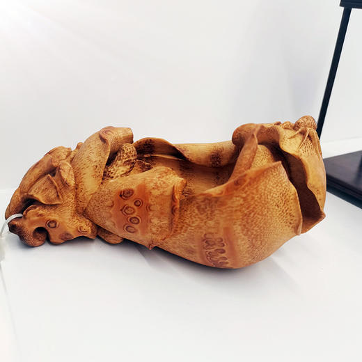 W°桑叶笔洗竹根雕 商品图0