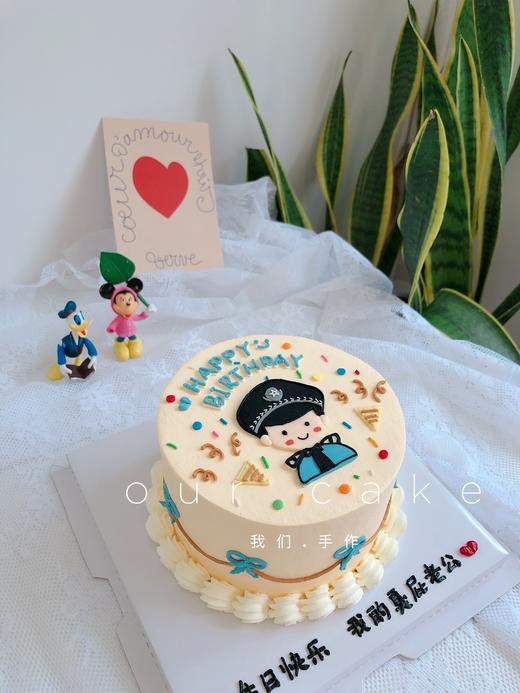 多款式~警察/兵哥哥手绘蛋糕手绘蛋糕-低糖处理无添加 商品图3