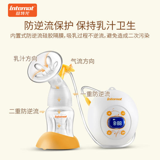 【温奶器】益特龙母婴电动按摩吸奶器九档液晶触屏吸乳器孕产妇挤奶器 商品图1