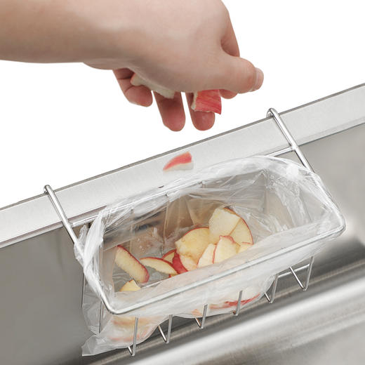 炊大皇 不锈钢水槽沥水架 收纳挂篮隔水篮厨房收纳架挂架 商品图2