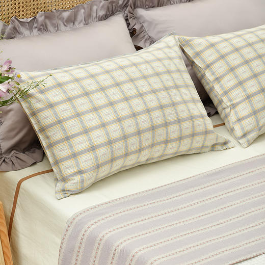 森系格纹系列荞麦枕头护颈枕 商品图1